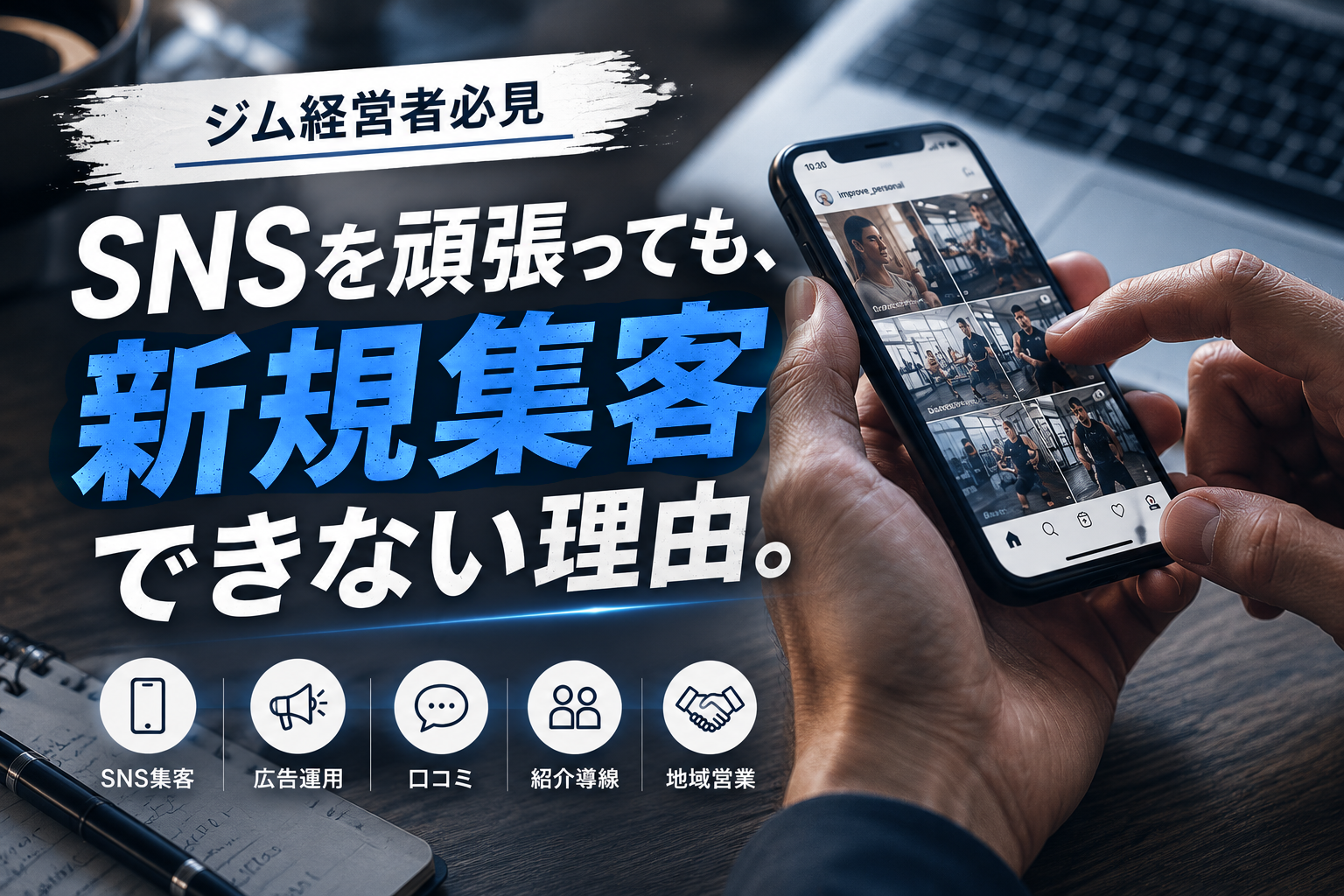 【ジム経営】新規集客できない人の共通点｜SNSだけでは失敗します
